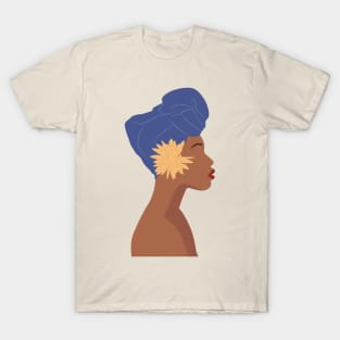 Black woman head wrap T-Shirt